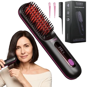 Original Go Brush PRO - No Damage Heat Brush USB-C Charger (Black) | Five-Minute Hair Styling Routine - Electric Travel Pocket Brush for all Hair Types - USB-C Charger Included Original Go Brush PRO - No Damage Heat Brush USB-C Charger (Black) | Five-Minute Hair Styling Routine - Electric Travel Pocket Brush for all Hair Types - USB-C Charger Included