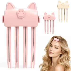 Heated Root Volumizer Hair Clip, Wireless Volumizing Roots Lift Clip Styling Comb with 2 Heat Settings, Type-C Rechargeable Portable Hair Crown Booster Bangs Lifter for Women, Fine & Thick Hair (Pink) Heated Root Volumizer Hair Clip, Wireless Volumizing Roots Lift Clip Styling Comb with 2 Heat Settings, Type-C Rechargeable Portable Hair Crown Booster Bangs Lifter for Women, Fine & Thick Hair (Pink)