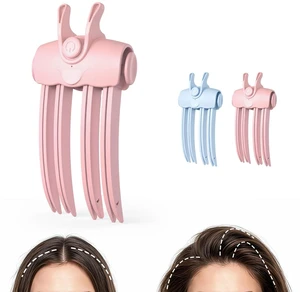 Heated Hair Volume Clip, Root Lifter Comb, Heating Plates in Every Tooth, USB Rechargeable Cordless Hair Volumizer, Fine Flat Hair Styling, Quick Volume Touch-Ups (Pink) Heated Hair Volume Clip, Root Lifter Comb, Heating Plates in Every Tooth, USB Rechargeable Cordless Hair Volumizer, Fine Flat Hair Styling, Quick Volume Touch-Ups (Pink)