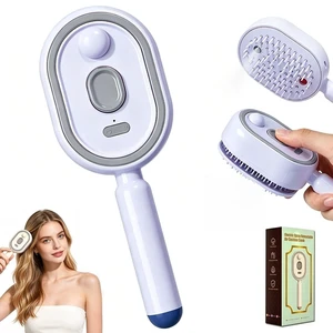 Electric Mist Air Cushion Comb, SelfCleaning Spray Hair Brush | refillable mist tank, retractable selfclean bristles, scalp massage, smooth dry hair, for home salon care & onthego use Electric Mist Air Cushion Comb, SelfCleaning Spray Hair Brush | refillable mist tank, retractable selfclean bristles, scalp massage, smooth dry hair, for home salon care & onthego use