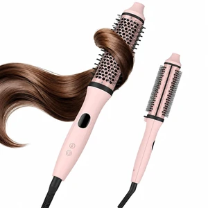 Dual Voltage Thermal Brush, 1.5" Heated Round Brush for Smooth Blowout Look, Hot Brush for Volume, Soft Curls & Polished Ends, Negative Ions, 6 Heat Settings, Auto Shut-Off (Strawberry) Dual Voltage Thermal Brush, 1.5" Heated Round Brush for Smooth Blowout Look, Hot Brush for Volume, Soft Curls & Polished Ends, Negative Ions, 6 Heat Settings, Auto Shut-Off (Strawberry)