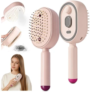 Electric Spray Air Cushion Massage Comb, 3-in-1 Electric Spray Hair Brush | 2026 Upgrade Steam Mist Straightening Comb, Nano-Mist Hydration & Scalp Electric Steam Brush for Dry Frizzy Hair-Pink Electric Spray Air Cushion Massage Comb, 3-in-1 Electric Spray Hair Brush | 2026 Upgrade Steam Mist Straightening Comb, Nano-Mist Hydration & Scalp Electric Steam Brush for Dry Frizzy Hair-Pink