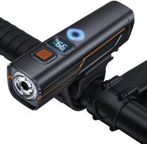 High Lumens Super Bright Bike Lights for Night Riding,Precision Battery Display&Smart Auto Light Sensor,5Modes,USB Rechargeable Bike Headlight,Bicycle Lights for Road,Mountain,Cycling High Lumens Super Bright Bike Lights for Night Riding,Precision Battery Display&Smart Auto Light Sensor,5Modes,USB Rechargeable Bike Headlight,Bicycle Lights for Road,Mountain,Cycling