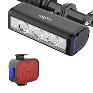 1500 Lumen Super Bright Bike Lights,Runtime 10+ Hours,USB-C Rechargeable Bike Lights Front and Back,4+5 Light Modes,IPX5 Waterproof 1500 Lumen Super Bright Bike Lights,Runtime 10+ Hours,USB-C Rechargeable Bike Lights Front and Back,4+5 Light Modes,IPX5 Waterproof