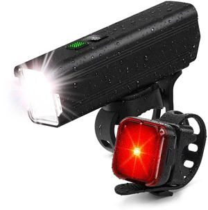 Bike Lights Set Front and Rear 1200 Lumens Super Bright Bicycle Headlight | Super Bright Bicycle Headlight & Taillight 12+5 Modes USB Rechargeable Waterproof Cycling Safety Lights for Road Mountain Bike Lights Set Front and Rear 1200 Lumens Super Bright Bicycle Headlight | Super Bright Bicycle Headlight & Taillight 12+5 Modes USB Rechargeable Waterproof Cycling Safety Lights for Road Mountain
