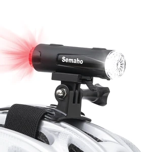 2in 1 Rechargeable Helmet Light with Bracket Mount Night Bike Light Riding Safety 5 Warning Light Modes IP66 Waterproof Bicycle Light, 360° Rotatable Front Rear Lights, Mountain Bike Headlight 2in 1 Rechargeable Helmet Light with Bracket Mount Night Bike Light Riding Safety 5 Warning Light Modes IP66 Waterproof Bicycle Light, 360° Rotatable Front Rear Lights, Mountain Bike Headlight