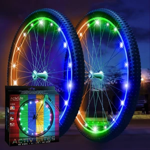 Bike Wheel Lights 2 Pack, 2026 Edition Secure Strap & Brighter, Weatherproof LED Bicycle Lights, Battery Powered, Toys for Kids Boys Girls Teens Vacation Birthday, Color-Changing Bike Wheel Lights 2 Pack, 2026 Edition Secure Strap & Brighter, Weatherproof LED Bicycle Lights, Battery Powered, Toys for Kids Boys Girls Teens Vacation Birthday, Color-Changing