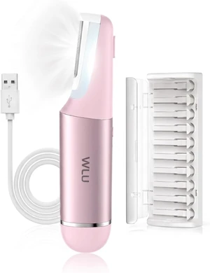 Dermaplane Razor for Women Face Sonic Facial Hair Removal, Peachy Pink | Dermaplaning Tool for Face to Remove Facial Hair & Peach Fuzz & Exfoliation, LED Light, 3 Speeds, 10 Replacement Blades Dermaplane Razor for Women Face Sonic Facial Hair Removal, Peachy Pink | Dermaplaning Tool for Face to Remove Facial Hair & Peach Fuzz & Exfoliation, LED Light, 3 Speeds, 10 Replacement Blades