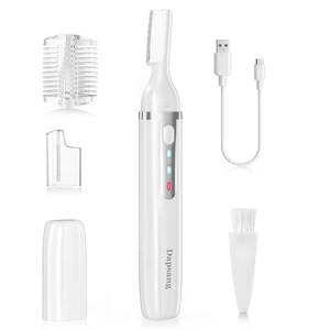 Eyebrow Trimmer, Electric Eyebrow Razor for Women Men, Rechargeable Painless LED Light Facial Hair Shaver Remover with Rinseable Blade for Face Lips Neck Leg Eyebrow Trimmer, Electric Eyebrow Razor for Women Men, Rechargeable Painless LED Light Facial Hair Shaver Remover with Rinseable Blade for Face Lips Neck Leg