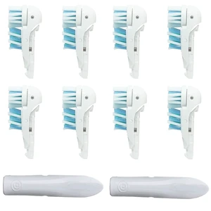 Sensitive Replacement Toothbrush Heads Compatible with Oral-B Cross Action Power 3733 4732,Rotating Powerhead and Crisscross Bristles (White) Sensitive Replacement Toothbrush Heads Compatible with Oral-B Cross Action Power 3733 4732,Rotating Powerhead and Crisscross Bristles (White)