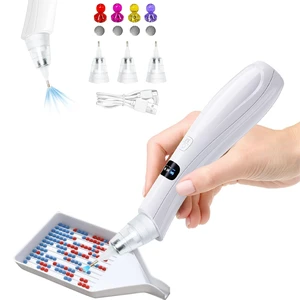 Cordless Electric Diamond Painting Pen, Vacuum Pump Diamond Art Pen no Wax Needed 3 Levels Adjustable Suction Mode DIY Diamond Art Accessories and Tools(White) Cordless Electric Diamond Painting Pen, Vacuum Pump Diamond Art Pen no Wax Needed 3 Levels Adjustable Suction Mode DIY Diamond Art Accessories and Tools(White)
