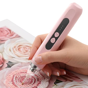 Electric Diamond Painting Pen for Adults,Wireless Vacuum Diamond Art Pen (Pink) Electric Diamond Painting Pen for Adults,Wireless Vacuum Diamond Art Pen (Pink)