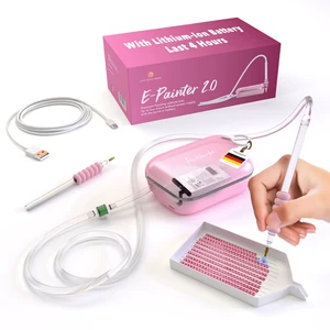 Electric Diamond Painting Pen Wireless Vacuum Diamond Art Pen, Waxless Diamond Painting Tool Kit with Pump & Accessories for Fast & Easy Diamond Art, AB Stones Compatible (Pink, 2 Gear) Electric Diamond Painting Pen Wireless Vacuum Diamond Art Pen, Waxless Diamond Painting Tool Kit with Pump & Accessories for Fast & Easy Diamond Art, AB Stones Compatible (Pink, 2 Gear)