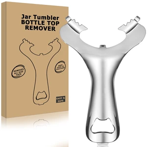 Mason Jar Opener No Lid Dents or Damage Multifunctional Tool | No dented lids,Easy twist removes any jar lid,Built in bottle opener,Comfortable grip,Built to last Mason Jar Opener No Lid Dents or Damage Multifunctional Tool | No dented lids,Easy twist removes any jar lid,Built in bottle opener,Comfortable grip,Built to last