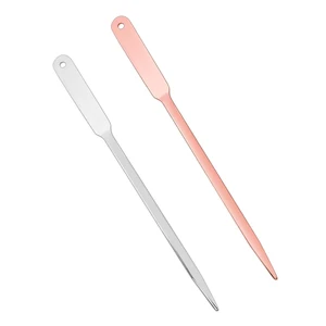 2 Pack Letter Openers Stainless Steel Lightweight Hand Envelope Slitter, Silver and Rose Gold 2 Pack Letter Openers Stainless Steel Lightweight Hand Envelope Slitter, Silver and Rose Gold