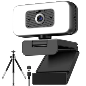 Webcam with Light, 2K Web Camera for Desktop Computer | Fixed Focus, 80° FOV, USB Plug and Play, PC Web Cam for Video Calls, Online Meetings (4 Buttons-Adjust Brightness/Flip/Zoom) Webcam with Light, 2K Web Camera for Desktop Computer | Fixed Focus, 80° FOV, USB Plug and Play, PC Web Cam for Video Calls, Online Meetings (4 Buttons-Adjust Brightness/Flip/Zoom)