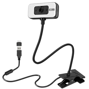Webcam for PC, 4K 30 FPS Streaming Camera with Light, for Desktop/Laptop | Computer Webcam with Microphone, Plug and Play USB Web Cam with Bracket, for Zoom Team Google Meet Webex OBS Webcam for PC, 4K 30 FPS Streaming Camera with Light, for Desktop/Laptop | Computer Webcam with Microphone, Plug and Play USB Web Cam with Bracket, for Zoom Team Google Meet Webex OBS