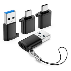 USB to USB C Adapter, USBA Male to USBC Female Car Charger Adapter 4 Pack | Type C to USB A Charger Cable Converter for iPhone 17/16/18 Pro Max MacBook Pro/Air iPad Samsung Galaxy S26/S25/S24 Ultra/FE USB to USB C Adapter, USBA Male to USBC Female Car Charger Adapter 4 Pack | Type C to USB A Charger Cable Converter for iPhone 17/16/18 Pro Max MacBook Pro/Air iPad Samsung Galaxy S26/S25/S24 Ultra/FE