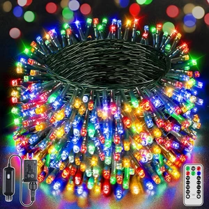 328 FT 1000 LED Christmas Lights, Waterproof Outdoor String Lights with Remote and Timer, Christmas Tree Lights with 8 Modes Dimmable, Fairy Lights for Holiday Decor (Multicolor) 328 FT 1000 LED Christmas Lights, Waterproof Outdoor String Lights with Remote and Timer, Christmas Tree Lights with 8 Modes Dimmable, Fairy Lights for Holiday Decor (Multicolor)
