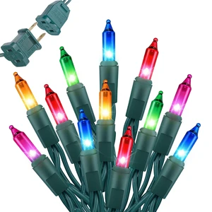 Multi-Colored Christmas Lights, 20FT 100Ct Incandescent Mini String Lights | Connectable Waterproof Fairy Light Christmas Decorations for Indoor Outdoor Xmas Tree Garland Garden Patio Party Decor Multi-Colored Christmas Lights, 20FT 100Ct Incandescent Mini String Lights | Connectable Waterproof Fairy Light Christmas Decorations for Indoor Outdoor Xmas Tree Garland Garden Patio Party Decor