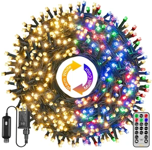 210FT 640LED Color Changing Christmas Lights with Remote, 11 Modes | Warm White & Multicolor Outdoor Christmas Lights, Dimmable 3 Timer, IP44 Waterproof for Indoor House Outside 210FT 640LED Color Changing Christmas Lights with Remote, 11 Modes | Warm White & Multicolor Outdoor Christmas Lights, Dimmable 3 Timer, IP44 Waterproof for Indoor House Outside