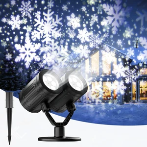 Christmas Snowflake Projector Lights Outdoor Double Head | 2026 Upgraded,IP65 Waterproof,Timer (6H On/18H Off),360°Adjustable, Christmas Decoration for Yard Garden Indoor Outdoor Decor Christmas Snowflake Projector Lights Outdoor Double Head | 2026 Upgraded,IP65 Waterproof,Timer (6H On/18H Off),360°Adjustable, Christmas Decoration for Yard Garden Indoor Outdoor Decor