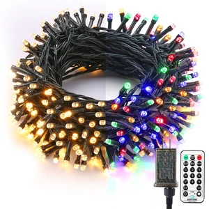 Outdoor Christmas Tree Lights, 65.67 ft 200 LED Indoor String Light | Warm White to Colored Xmas Lights, Remote 11-Function Connectable Twinkle Mini Lights Color Changing for Garland Window House Outdoor Christmas Tree Lights, 65.67 ft 200 LED Indoor String Light | Warm White to Colored Xmas Lights, Remote 11-Function Connectable Twinkle Mini Lights Color Changing for Garland Window House
