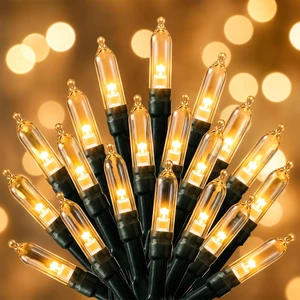LED Christmas Mini Lights, 39Feet 100 LED Clear Bulbs String Lights with 8 Light Modes, Connectable Fairy Lights Plug in for Outdoor Xmas Trees Garland Wreath Holiday Decorations, Warm White LED Christmas Mini Lights, 39Feet 100 LED Clear Bulbs String Lights with 8 Light Modes, Connectable Fairy Lights Plug in for Outdoor Xmas Trees Garland Wreath Holiday Decorations, Warm White