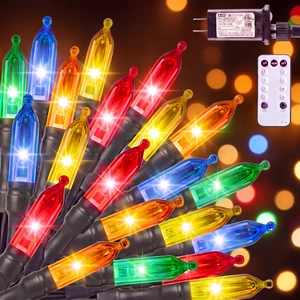 Christmas Lights, 76Ft 200LED Mini Lights Outdoor, Multicolor | Remote, 8 Modes, Timer, WaterProof, LED Mini Christmas Tree Lights Indoor Outdoor Garland Holiday Wedding Party Christmas Lights, 76Ft 200LED Mini Lights Outdoor, Multicolor | Remote, 8 Modes, Timer, WaterProof, LED Mini Christmas Tree Lights Indoor Outdoor Garland Holiday Wedding Party