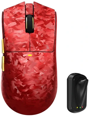 X11 Ultra 8K Carbon Fiber Tri Mode Wireless Gaming Mouse-Red | 42000 DPI-PAW3950 MAX Sensor-63g Lightweight,Nordic 54L15 MCU Chip,Wired/BT/2.4Ghz,100 Million Clicks,Programmable for PC Mac X11 Ultra 8K Carbon Fiber Tri Mode Wireless Gaming Mouse-Red | 42000 DPI-PAW3950 MAX Sensor-63g Lightweight,Nordic 54L15 MCU Chip,Wired/BT/2.4Ghz,100 Million Clicks,Programmable for PC Mac