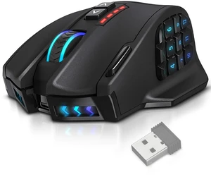 Venus Pro Wireless MMO Gaming Mouse - 16000 DPI RGB | 16 Programmable Buttons, High Precision Laser 2.4G, 70Hr Battery, Ergonomic Grip, Optical Sensor, Black Venus Pro Wireless MMO Gaming Mouse - 16000 DPI RGB | 16 Programmable Buttons, High Precision Laser 2.4G, 70Hr Battery, Ergonomic Grip, Optical Sensor, Black