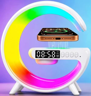 5 in 1 Smart LED Table Lamp with Wireless Charging, Bluetooth Speaker, Bedside Night Light, Sunrise Alarm Clock for Christmas Birthday Gifts for Girls Boys Teens Adults Desk Office Bedroom Home Decor 5 in 1 Smart LED Table Lamp with Wireless Charging, Bluetooth Speaker, Bedside Night Light, Sunrise Alarm Clock for Christmas Birthday Gifts for Girls Boys Teens Adults Desk Office Bedroom Home Decor