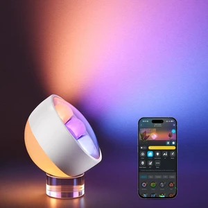 Wallwasher Smart Table Lamp with Dual-Light Source Night Light Corded | 1000K-10000K, Matter & Alexa Compatible, 360° Flexible Bedside Lamp with DIY Mode & 80 Scene Modes, Table Lamp for Bedroom Wallwasher Smart Table Lamp with Dual-Light Source Night Light Corded | 1000K-10000K, Matter & Alexa Compatible, 360° Flexible Bedside Lamp with DIY Mode & 80 Scene Modes, Table Lamp for Bedroom