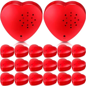 20 Pack Voice Recorder for Stuffed Animal 30 Seconds Heart Red Push Button Heart Sound Recorder Recordable Device for Stuffed Animals Blanket Pillow Message Recording 20 Pack Voice Recorder for Stuffed Animal 30 Seconds Heart Red Push Button Heart Sound Recorder Recordable Device for Stuffed Animals Blanket Pillow Message Recording