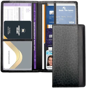 Car Registration and Insurance Holder with Magnetic Closure, Universal Document Organizer for License, Insurance Cards & Glove Box Storage (Leopard-Black) Car Registration and Insurance Holder with Magnetic Closure, Universal Document Organizer for License, Insurance Cards & Glove Box Storage (Leopard-Black)