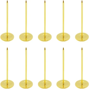 10 Pcs Long Upholstery Nails Tacks 18mm x 50mm, Flat Head Furniture Nails, Large Thumb Tacks, Metal Push Pins, for Furniture Sofa Headboards Decorative,Gold,0.7 x 2 inch 10 Pcs Long Upholstery Nails Tacks 18mm x 50mm, Flat Head Furniture Nails, Large Thumb Tacks, Metal Push Pins, for Furniture Sofa Headboards Decorative,Gold,0.7 x 2 inch