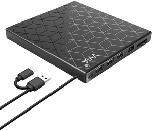 vvia External CD DVD Drive, Ultra Slim CD Burner USB 3.0 with 4 USB Ports and 2 TF/SD Card Slots, Optical Disk Drive for Laptop Mac, PC Windows 11/10/8/7 Linux OS MacBook Pro/Air Desktop PC Player vvia External CD DVD Drive, Ultra Slim CD Burner USB 3.0 with 4 USB Ports and 2 TF/SD Card Slots, Optical Disk Drive for Laptop Mac, PC Windows 11/10/8/7 Linux OS MacBook Pro/Air Desktop PC Player