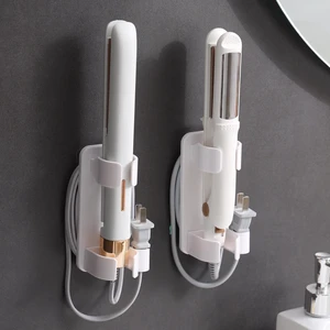 Wall Mounted Curling Iron and Hot Tool Organizer: Hair Dryer, Curler, and Straightener Storage for Bathroom (2 Pack) Wall Mounted Curling Iron and Hot Tool Organizer: Hair Dryer, Curler, and Straightener Storage for Bathroom (2 Pack)