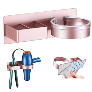 Hair Dryer Holder Wall Mounted, Hair Straightener Holder, Blow Dryer Holder Adhesive, Hair Tool Organizer for Flat Iron, Hairdryer, Curling Iron Holder for Bathroom Vanity Barber Shop (Rose Gold) Hair Dryer Holder Wall Mounted, Hair Straightener Holder, Blow Dryer Holder Adhesive, Hair Tool Organizer for Flat Iron, Hairdryer, Curling Iron Holder for Bathroom Vanity Barber Shop (Rose Gold)