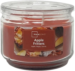 Mainstays Apple Fritter 3-Wick Glass Jar Candle, 11.5oz Mainstays Apple Fritter 3-Wick Glass Jar Candle, 11.5oz