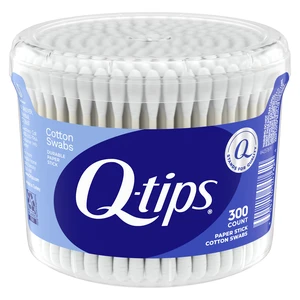 Q-tips Cotton Swabs Vanity Tub, Original, 100% Cotton, 300 Count for Home, First Aid & Beauty Q-tips Cotton Swabs Vanity Tub, Original, 100% Cotton, 300 Count for Home, First Aid & Beauty
