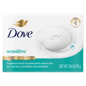 Dove Beauty Bar Soap for Sensitive Skin, Fragrance Free and Hypoallergenic, 2.6 oz Dove Beauty Bar Soap for Sensitive Skin, Fragrance Free and Hypoallergenic, 2.6 oz
