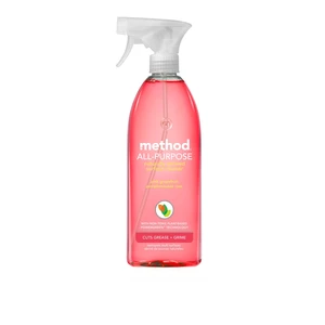 Method All-Purpose Cleaner Spray, Pink Grapefruit - Cuts Grease & Grime on Counters, Glass, Sealed Wood & Floors, for Kitchen & Bathroom, 28 fl oz Method All-Purpose Cleaner Spray, Pink Grapefruit - Cuts Grease & Grime on Counters, Glass, Sealed Wood & Floors, for Kitchen & Bathroom, 28 fl oz