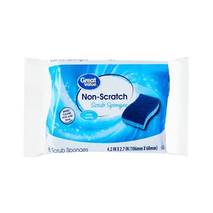 Great Value Non-Scratch Scrub Sponges, 8 Count Great Value Non-Scratch Scrub Sponges, 8 Count