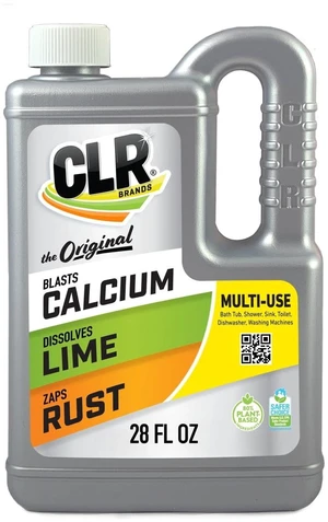 CLR Calcium Lime and Rust Remover 28 oz, Multi-Use Household Cleaner, EPA Safer Choice CLR Calcium Lime and Rust Remover 28 oz, Multi-Use Household Cleaner, EPA Safer Choice