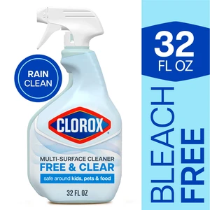 Clorox Free & Clear Multi Surface Cleaner Spray Bottle, Fragrance Free, 32fl oz Clorox Free & Clear Multi Surface Cleaner Spray Bottle, Fragrance Free, 32fl oz