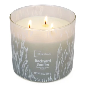 Mainstays 3-Wick 14oz Ombre Wrap Backyard Bonfire Scented Jar Candle Mainstays 3-Wick 14oz Ombre Wrap Backyard Bonfire Scented Jar Candle