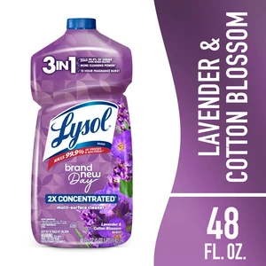 Lysol All Purpose Cleaner 2X Concentrated Multi-Surface Disinfectant Floor Cleaner Lavender & Cotton Blossom 48floz Lysol All Purpose Cleaner 2X Concentrated Multi-Surface Disinfectant Floor Cleaner Lavender & Cotton Blossom 48floz