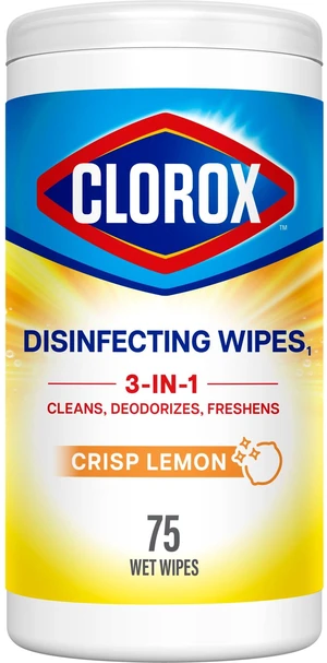 Clorox Disinfecting Wipes Limited Edition Back to School, Bleach Free, Crisp Lemon, 75 Count Clorox Disinfecting Wipes Limited Edition Back to School, Bleach Free, Crisp Lemon, 75 Count