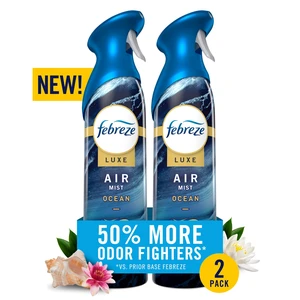 Febreze Air Mist Luxe Air Freshener Spray, Ocean Scent, 8.1oz, 2 Count Febreze Air Mist Luxe Air Freshener Spray, Ocean Scent, 8.1oz, 2 Count